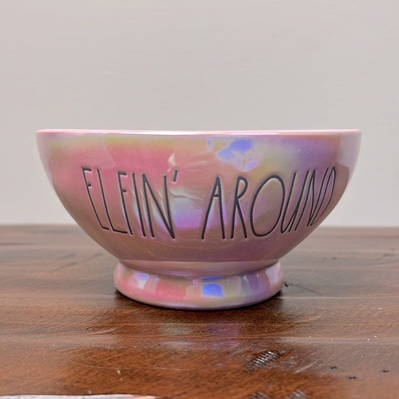 Rae DUNN • “Elfin’ Around” Iridescent Pink Bowl Set - Picture 4 of 8